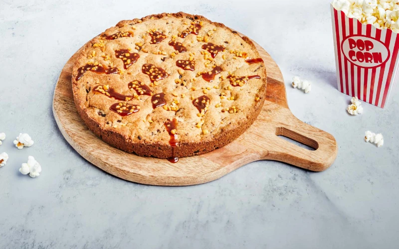Avec ses éclats de pop-corn caramélisés, Vahiné Foodservice vise les desserts et le snacking. Crédit : Vahiné Foodservice.