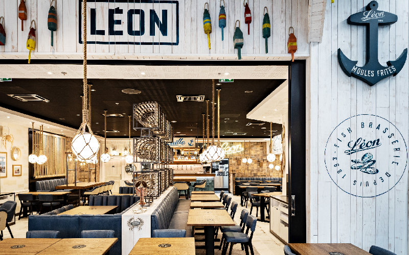 Le restaurant Léon d'Aéroville. Photo Ⓒ Yann Deret