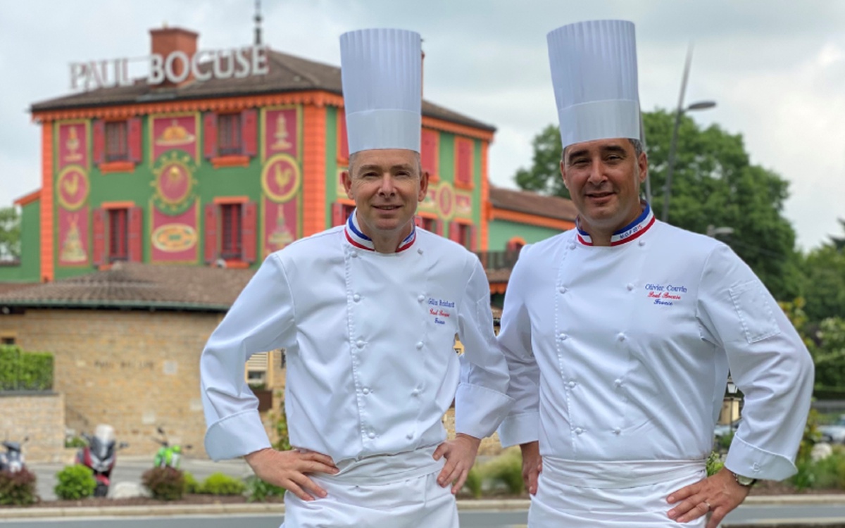 Gilles Reinhardt et Olivier Couvin du restaurant Paul Bocuse.