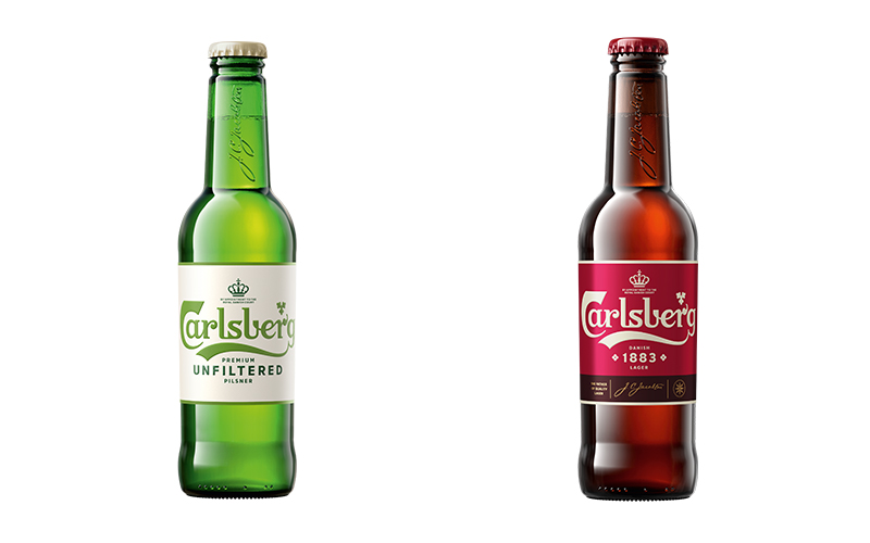 Le nouveau look et les nouvelles bières de Carlsberg