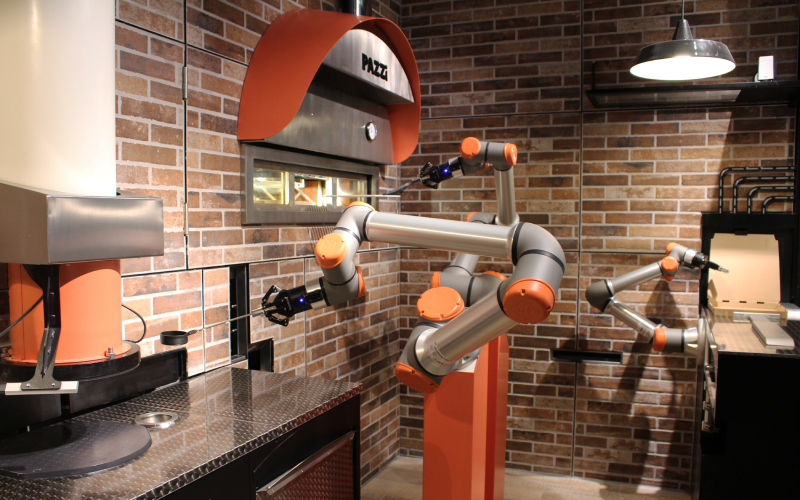 Un robot pizzaïolo à deux pas du Centre Pompidou
