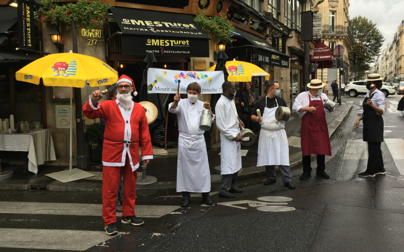 Une manifestation de restaurateurs se prépare à Paris