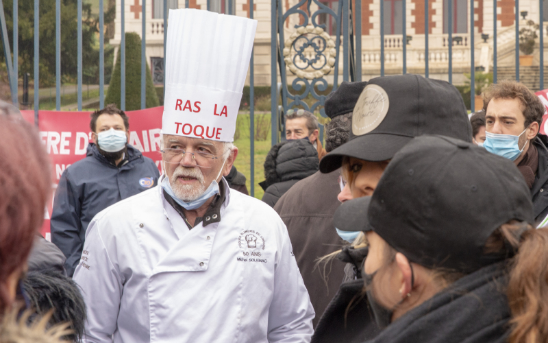 Les restaurateurs manifestent en Corrèze
