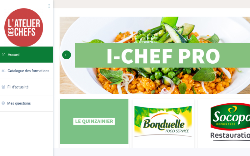L’Atelier des chefs s’est associé à Bonduelle et Socopa pour créer i-Chef Pro
