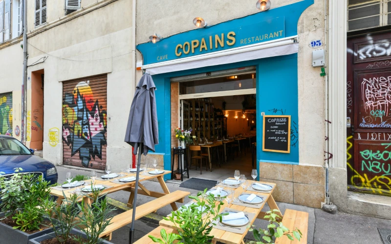 Le restaurant Copains, à Marseille.