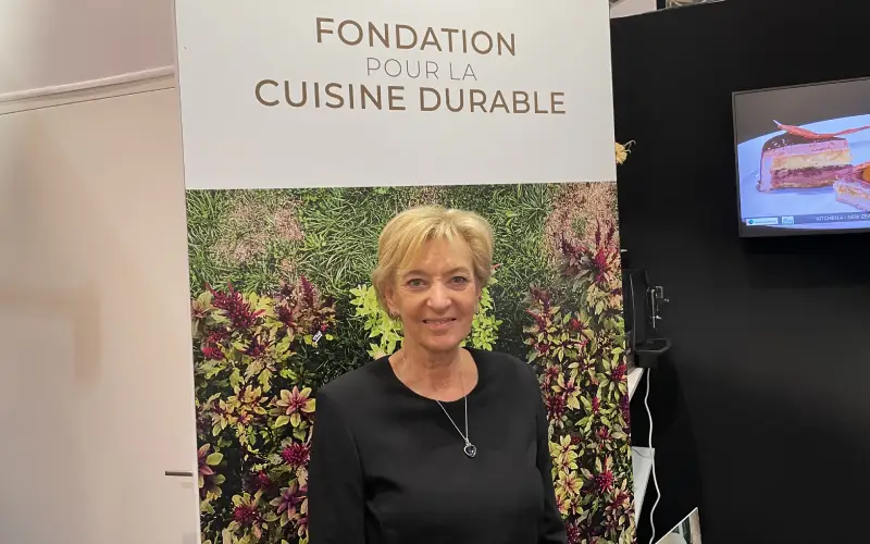 Après 30 ans à la tête du Sirha, Marie-Odile Fondeur est déléguée générale de la Fondation pour la cuisine durable. Crédit : Aurélien Peyramaure / Au Cœur du CHR.