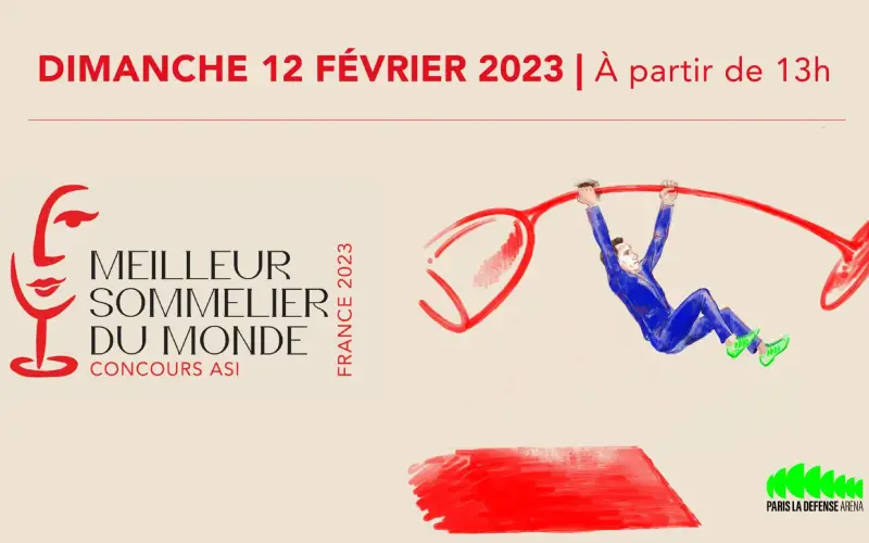 La finale du concours ASI du Meilleur sommelier du monde 2023 se déroulera le 12 février à Paris La Défense Arena. Crédits : ASI.