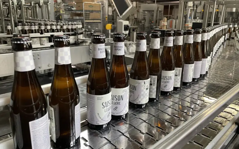isaison legere ligne embouteillage brasserie dupont