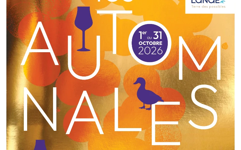 L'affiche des Automnales du foie gras et de l'armagnac. Crédit : Landes Attractivité.