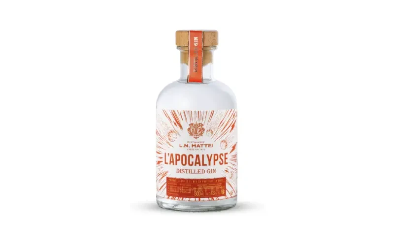 L’Apocalypse, nouveau gin de la distillerie L.N. Mattei. Crédit : distillerie L.N. Mattei.