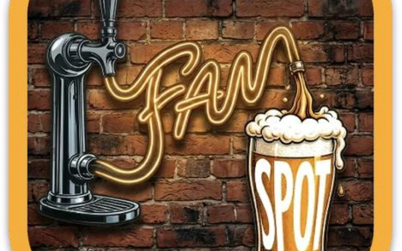 Capture de l’application FanSpot avec carte et matchs diffusés