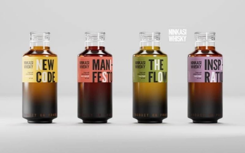 LAB 016 et Vendanges de Moscatel complètent la gamme de cuvées de whisky Ninkasi. Crédit : Ninkasi.